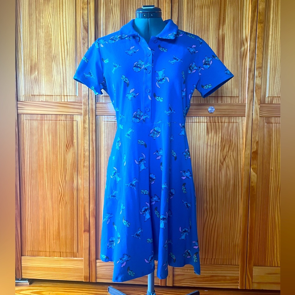 Disney Hot Topic Lilo & Stitch Polo Dress Size Medium